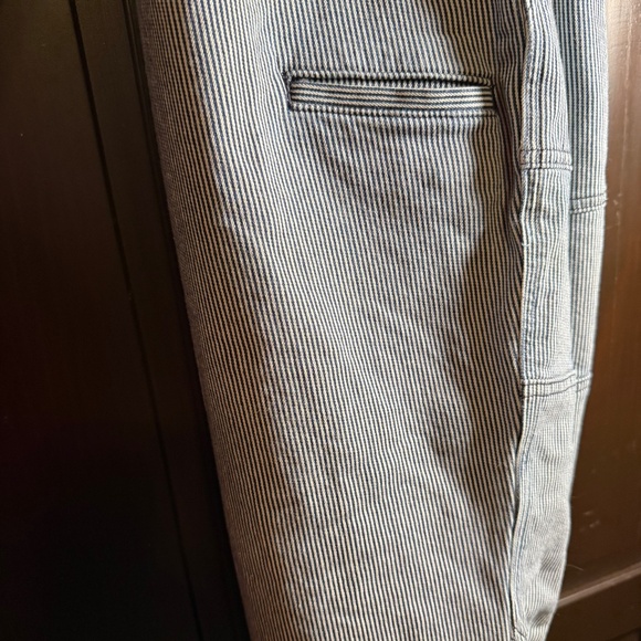 *NWOT* Women's Rootstock Gardening Overalls. Duluth Trading Co. Striped. Size L - Picture 4 of 9